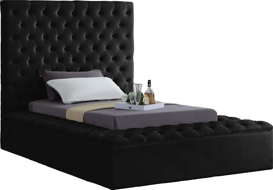 Lit en velours Bonheur