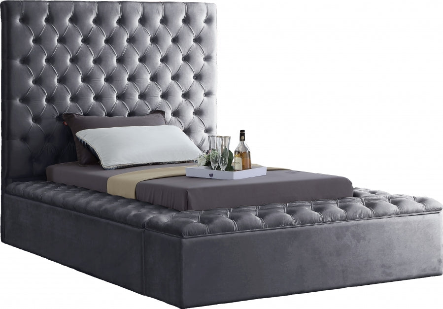 Lit en velours Bonheur