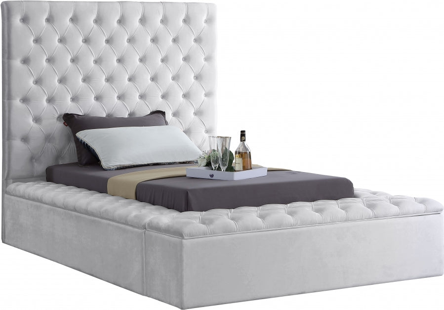 Lit en velours Bonheur