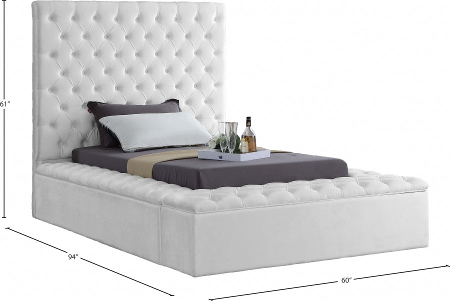 Lit en velours Bonheur