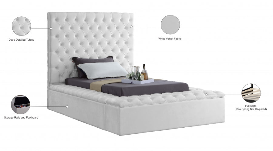 Lit en velours Bonheur
