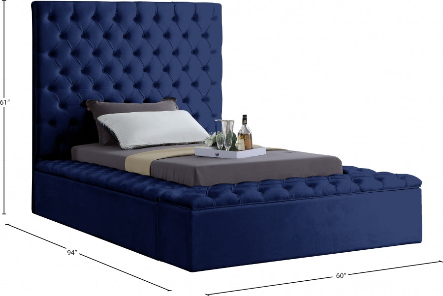 Lit en velours Bonheur