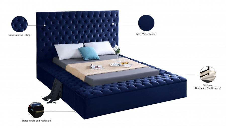 Lit en velours Bonheur