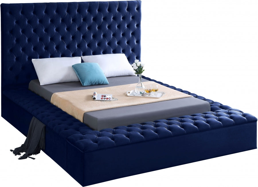 Lit en velours Bonheur