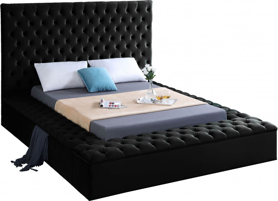 Lit en velours Bonheur