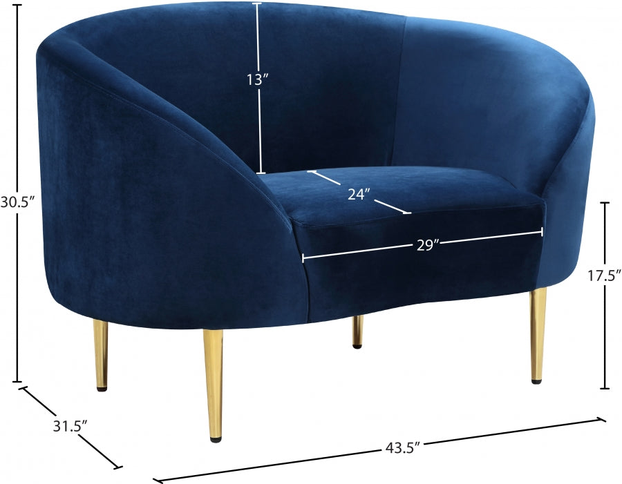 Chaise Ritz en velours