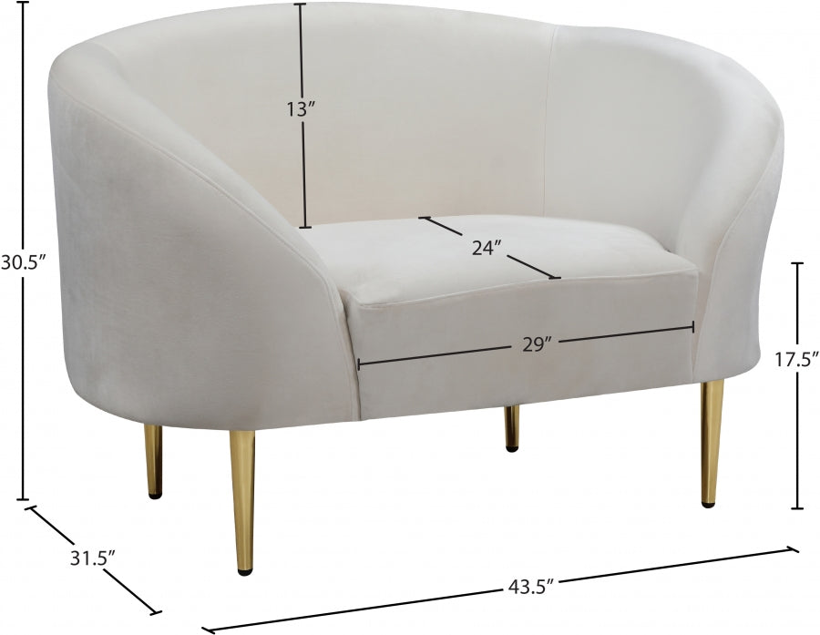 Chaise Ritz en velours