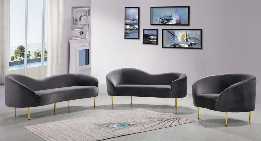 Chaise Ritz en velours