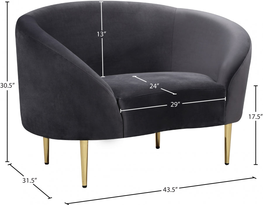 Chaise Ritz en velours