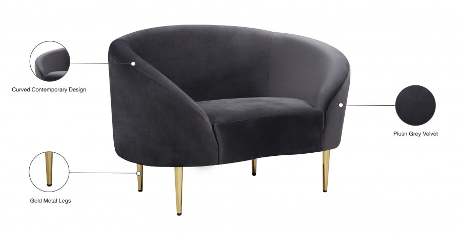 Chaise Ritz en velours
