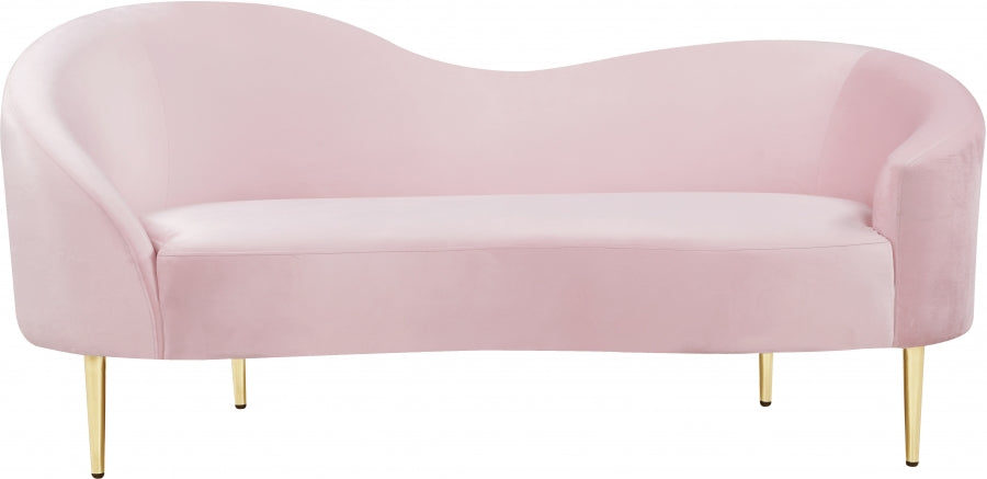 Causeuse en velours Ritz 