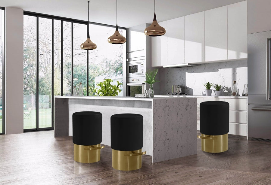 Tabouret de bar en velours Liv