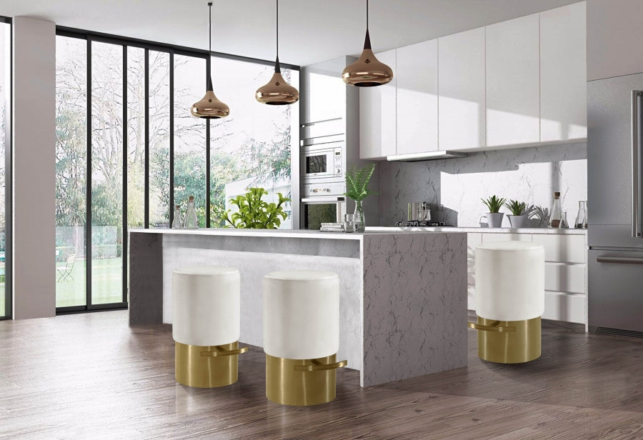 Tabouret de bar en velours Liv