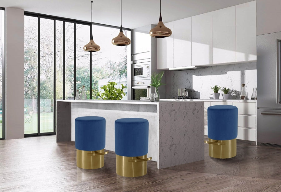 Tabouret de bar en velours Liv