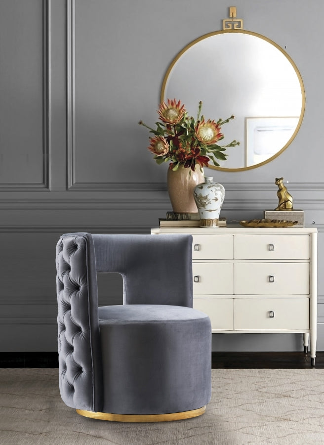 Chaise d'appoint Théo en velours