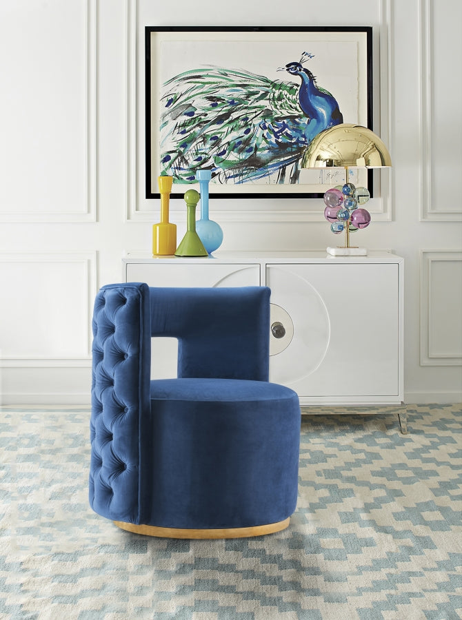 Chaise d'appoint Théo en velours