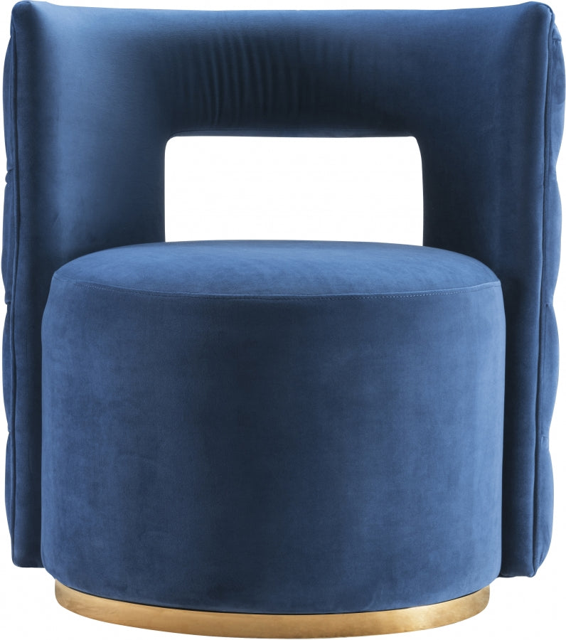 Chaise d'appoint Théo en velours