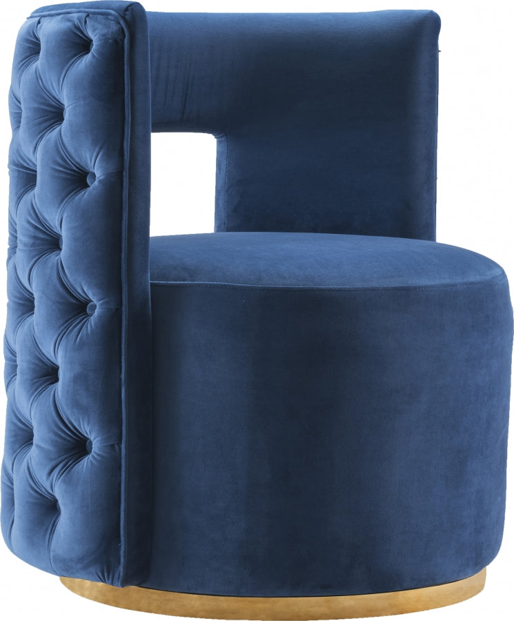 Chaise d'appoint Théo en velours