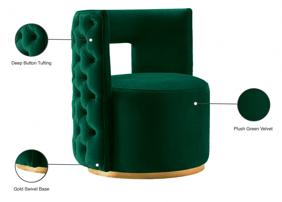 Chaise d'appoint Théo en velours