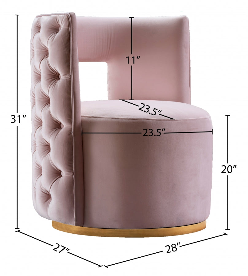Chaise d'appoint Théo en velours