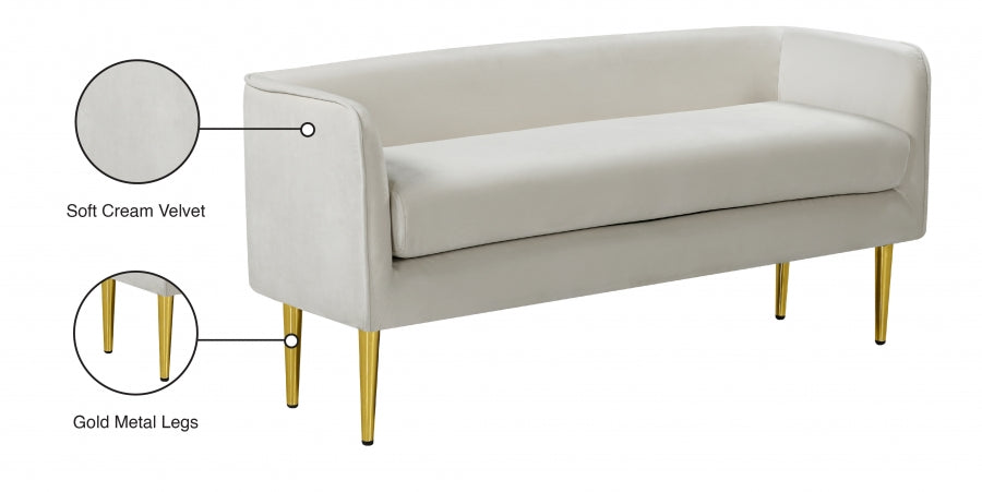 Banc Audrey en Velours