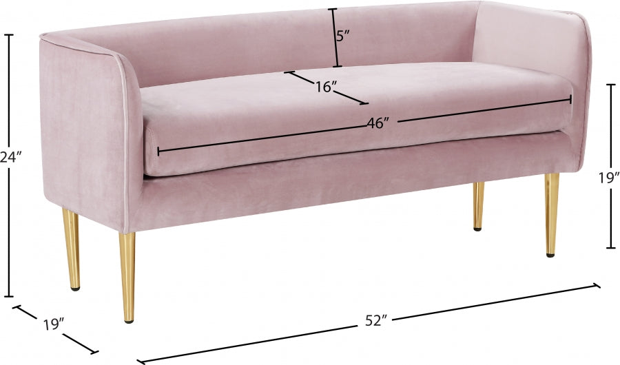Banc Audrey en Velours