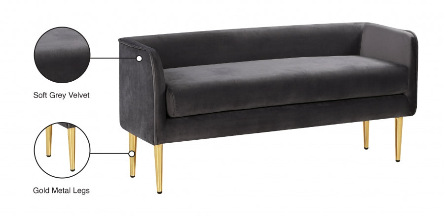 Banc Audrey en Velours