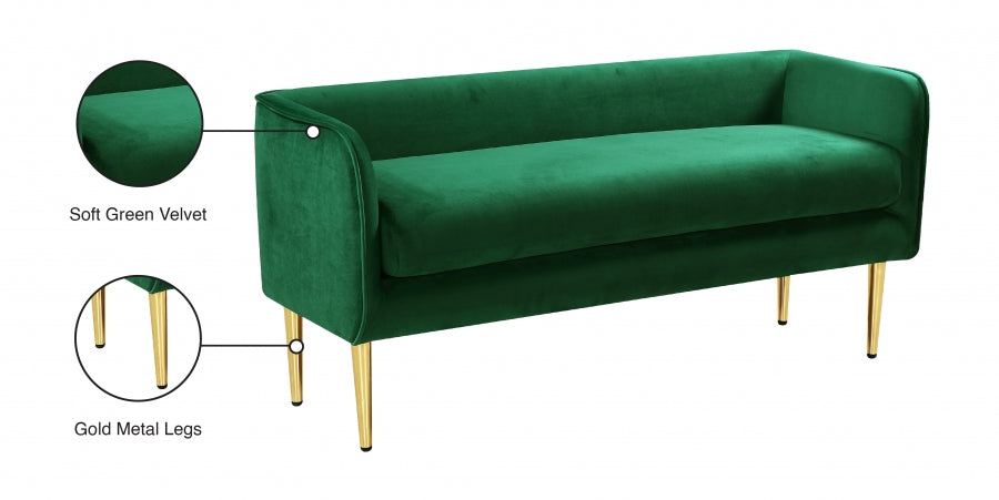Banc Audrey en Velours