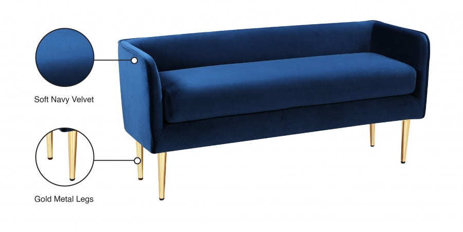 Banc Audrey en Velours