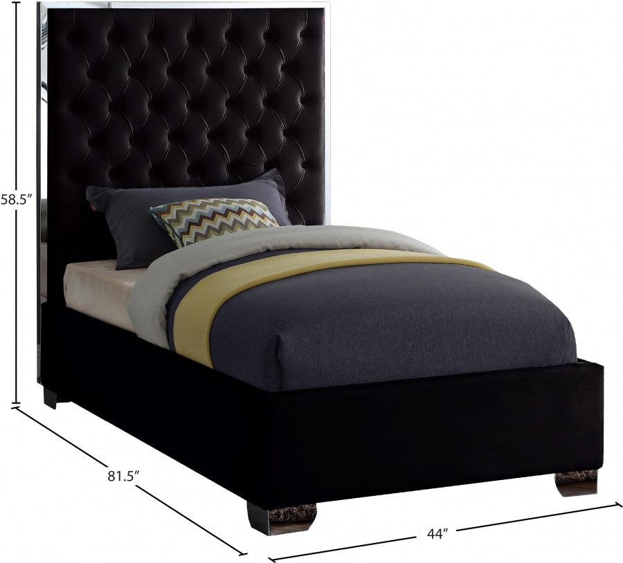 Lit en velours Lexi