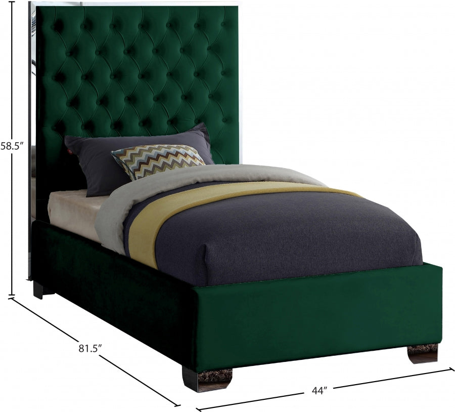 Lit en velours Lexi