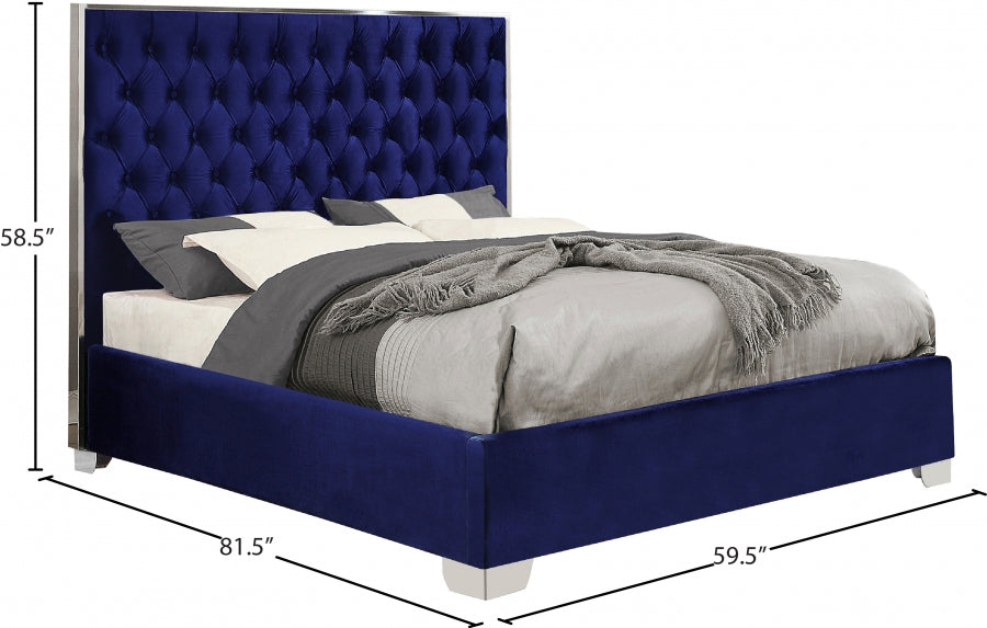 Lit en velours Lexi