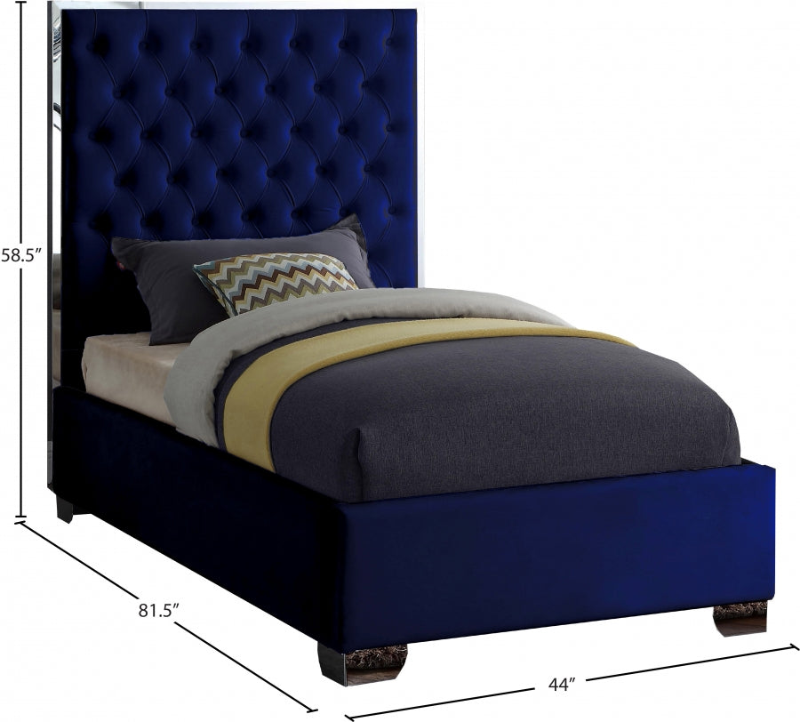 Lit en velours Lexi