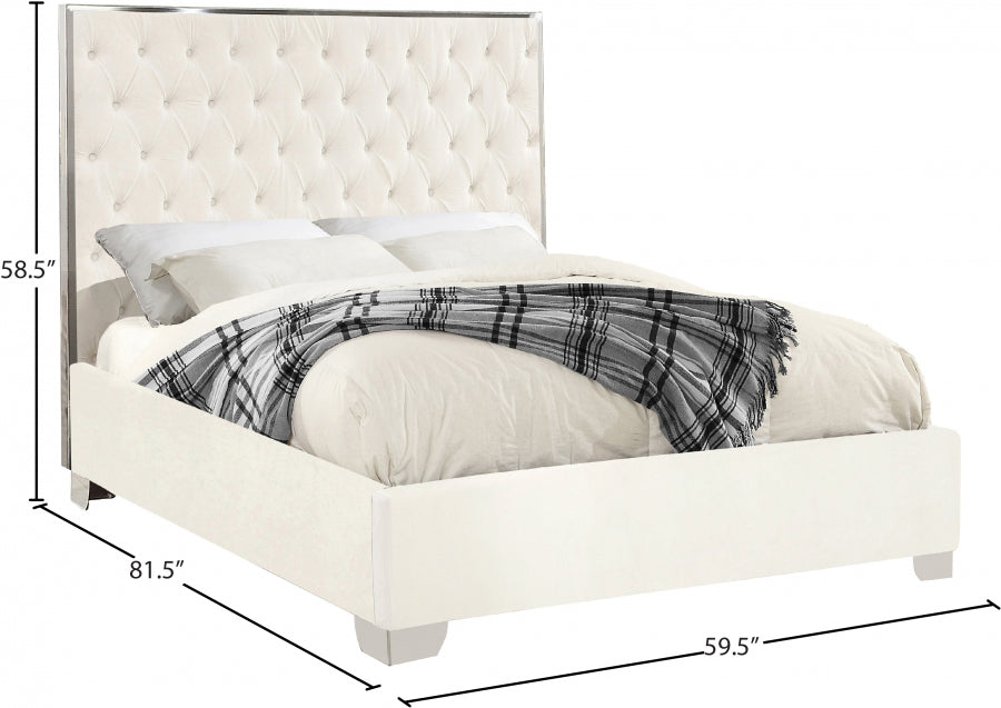 Lit en velours Lexi