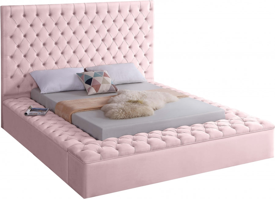 Lit en velours Bonheur