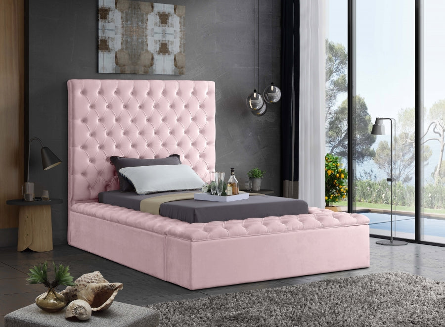 Lit en velours Bonheur