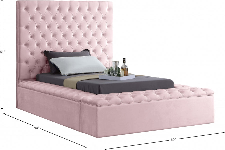Lit en velours Bonheur