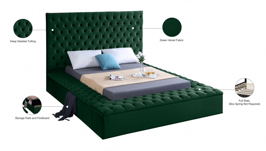 Lit en velours Bonheur