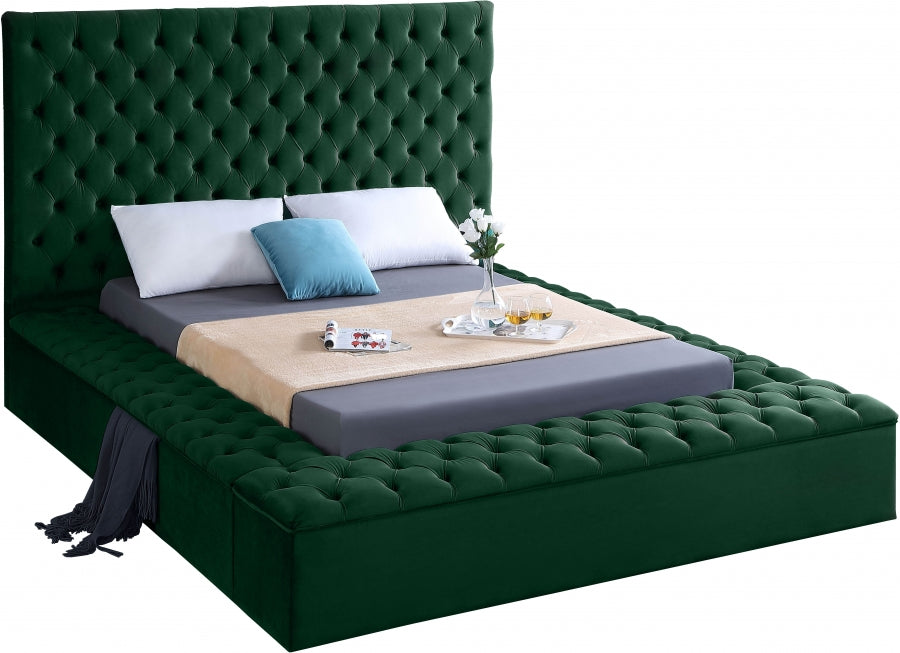 Lit en velours Bonheur