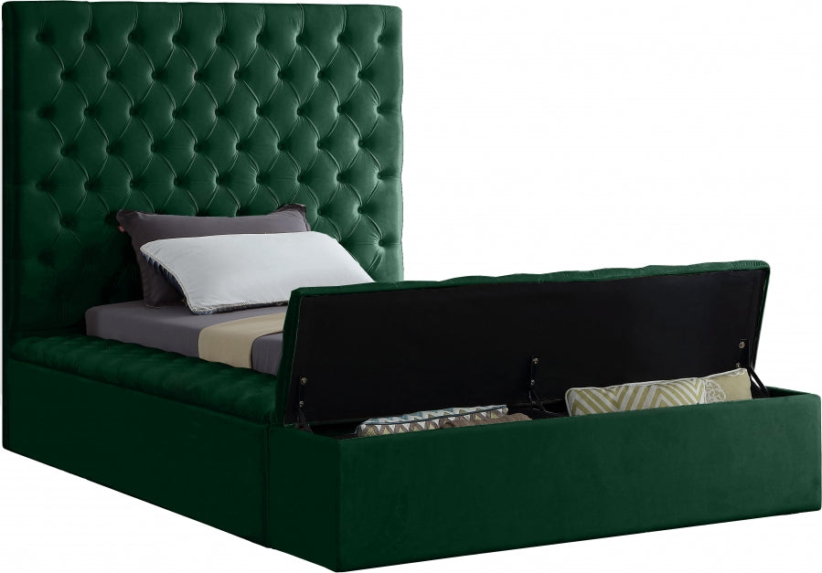 Lit en velours Bonheur
