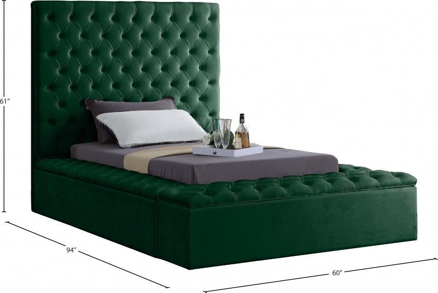 Lit en velours Bonheur