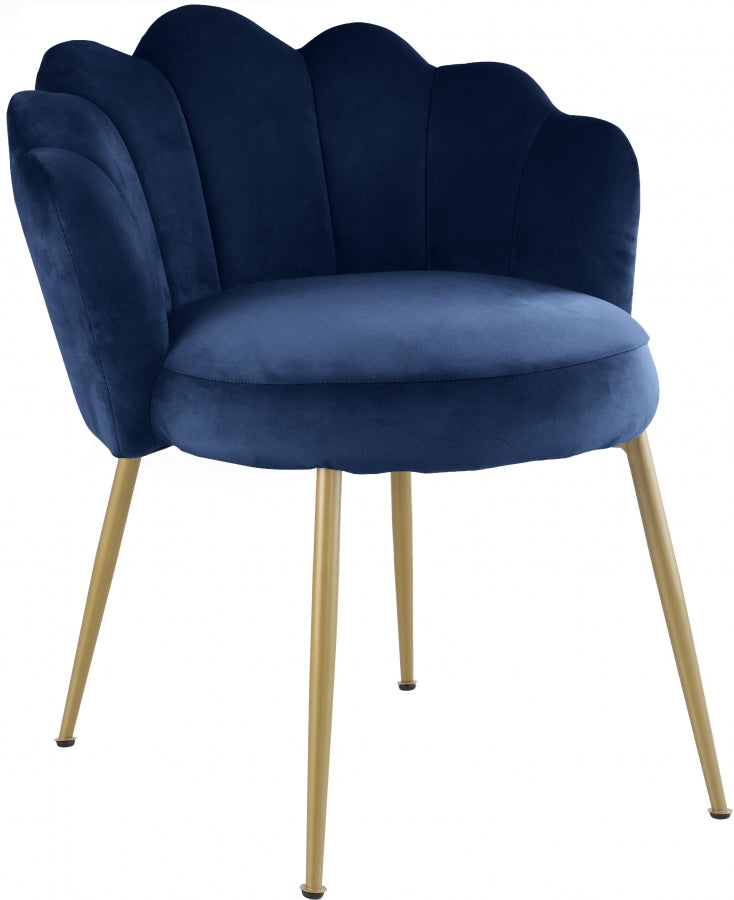 Chaise d'appoint/chaise de salle à manger en velours Claire