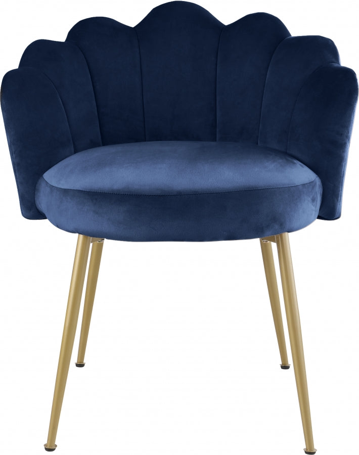 Chaise d'appoint/chaise de salle à manger en velours Claire