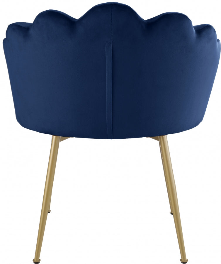 Chaise d'appoint/chaise de salle à manger en velours Claire