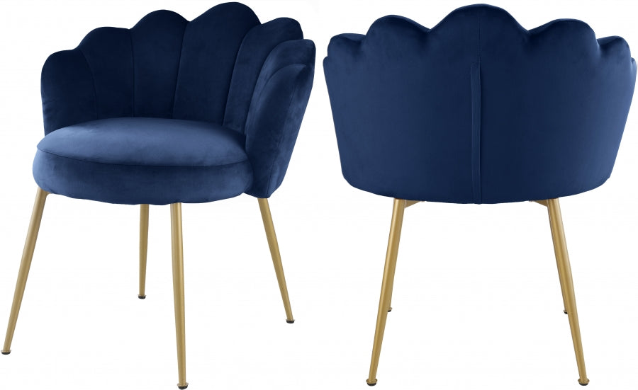 Chaise d'appoint/chaise de salle à manger en velours Claire