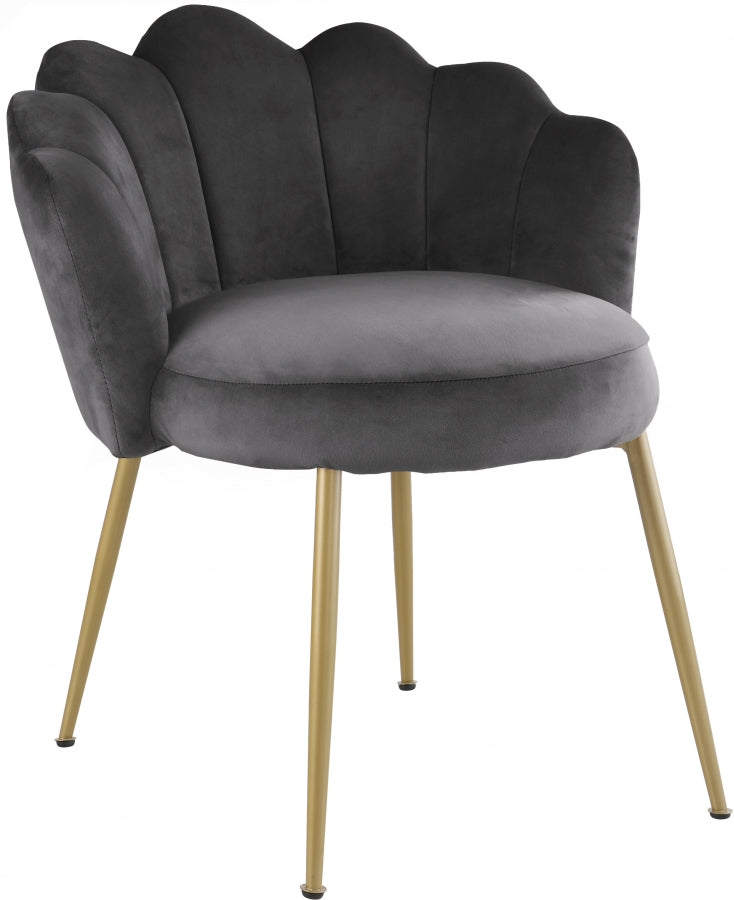Chaise d'appoint/chaise de salle à manger en velours Claire