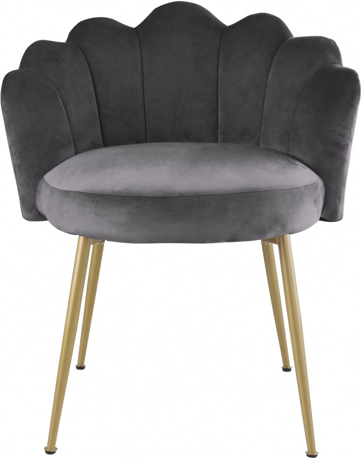 Chaise d'appoint/chaise de salle à manger en velours Claire