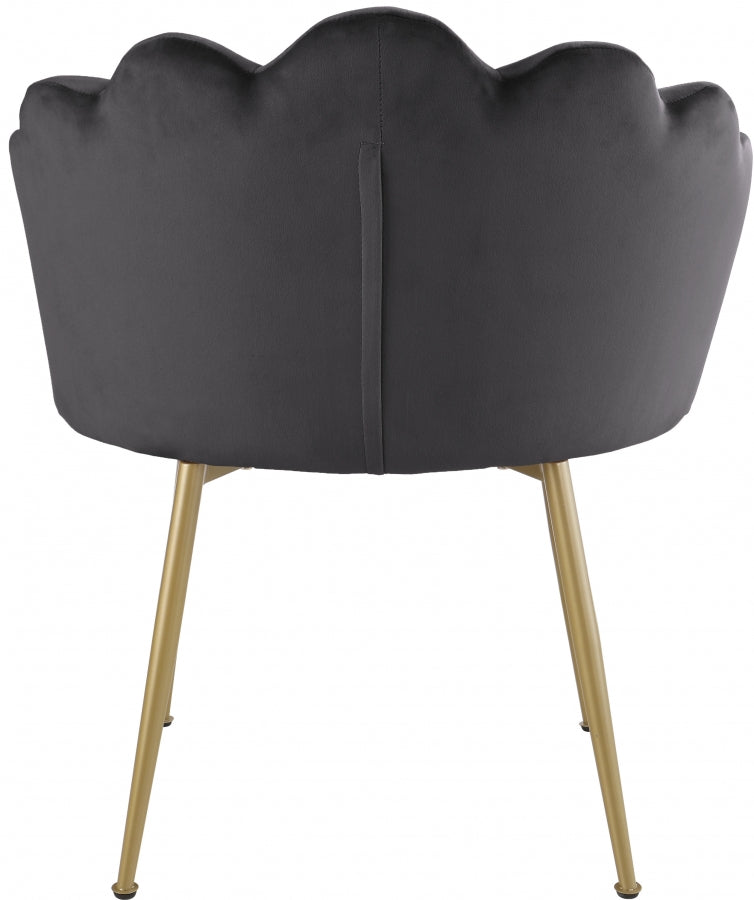 Chaise d'appoint/chaise de salle à manger en velours Claire