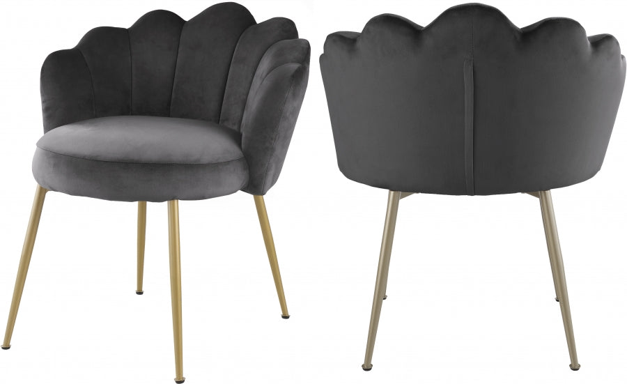 Chaise d'appoint/chaise de salle à manger en velours Claire