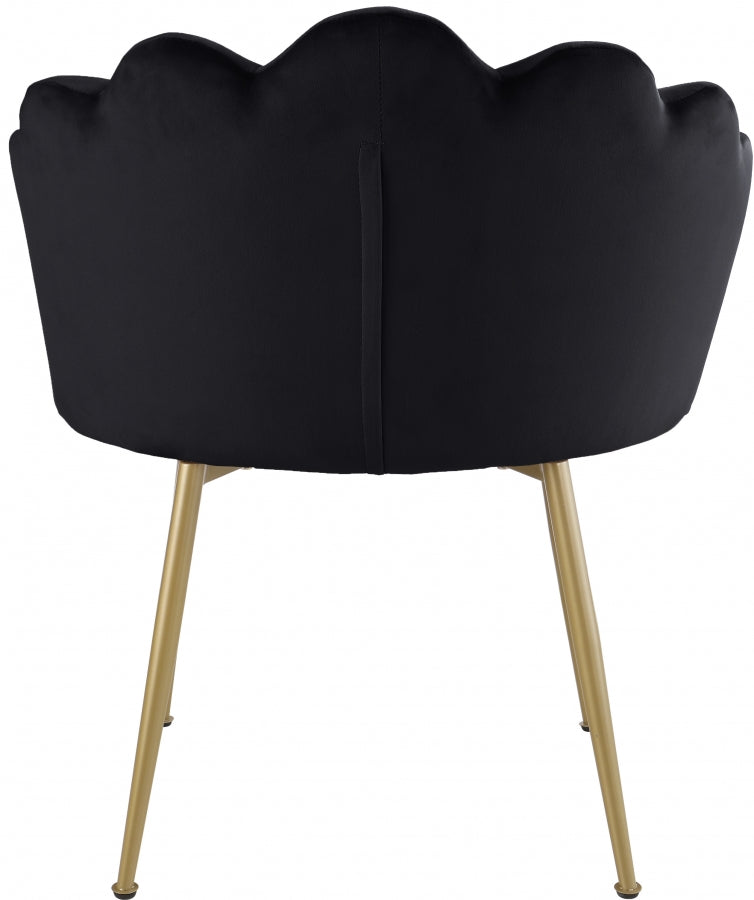 Chaise d'appoint/chaise de salle à manger en velours Claire